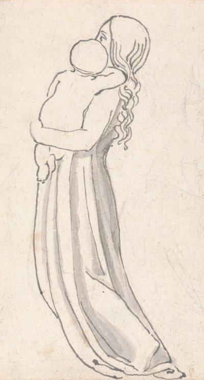 Woman Carrying a Child in Her Arms by John Flaxman